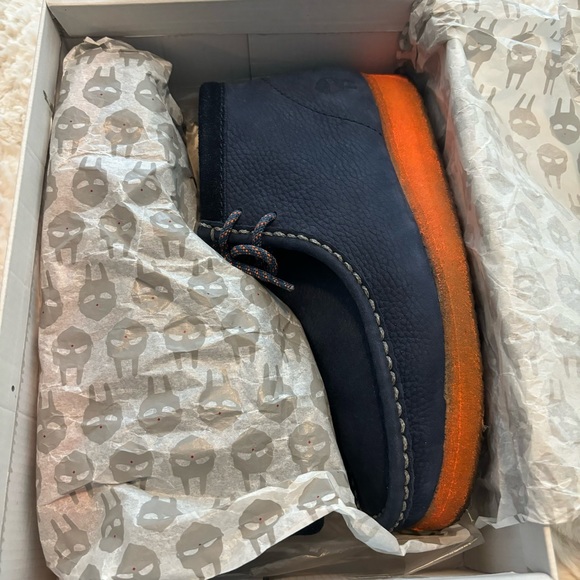 😷 Mf Doom X Clarks Wallabee Boot (Navy) Men’s 9 Wmns 10.5 RARE 😷 - Picture 3 of 15